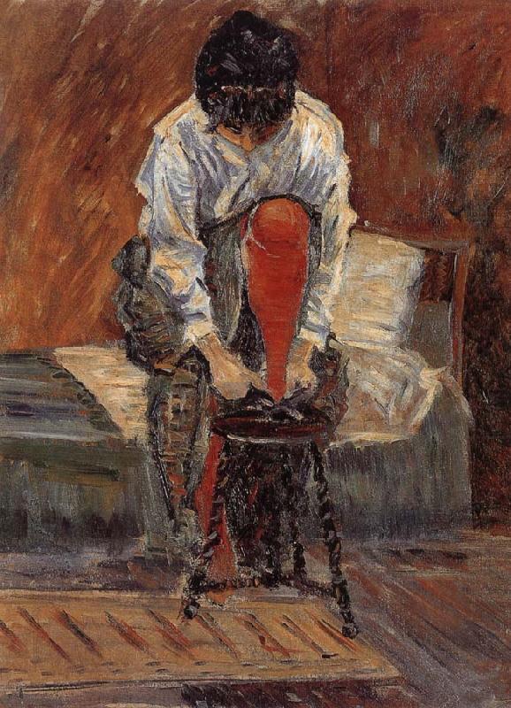 Red silk stockings, Paul Signac